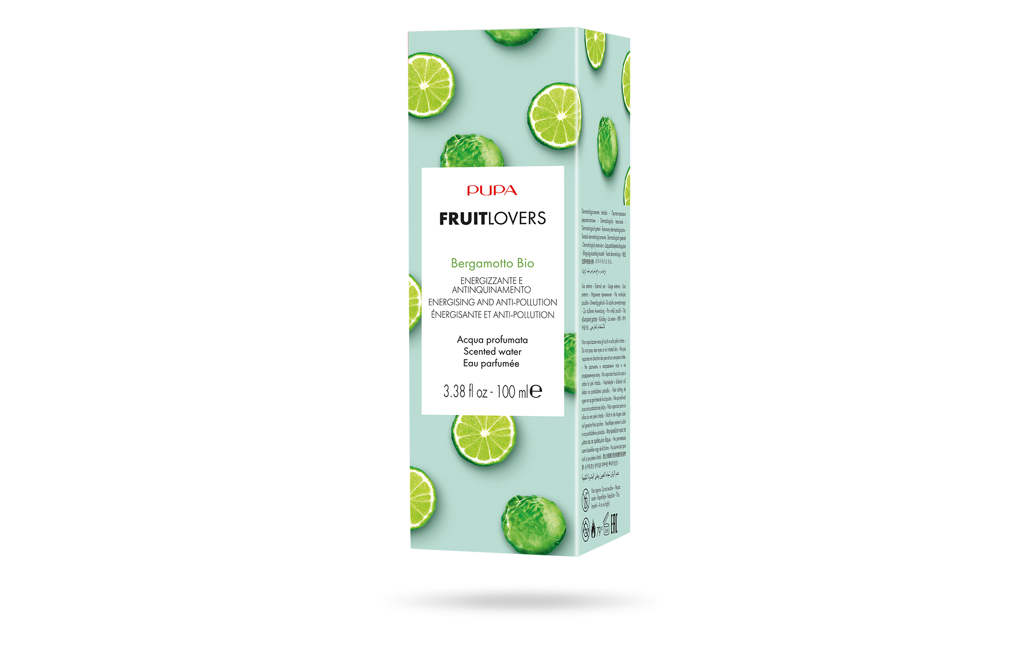 Pupa Fruit Lovers Duftwasser 'Avocado Bio' – 100 Ml, Frischer Duft Für Unterwegs