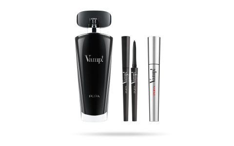 Vamp! Eau de Parfum Black  100 ml + Vamp! Mascara and Vamp! Eye Pencil