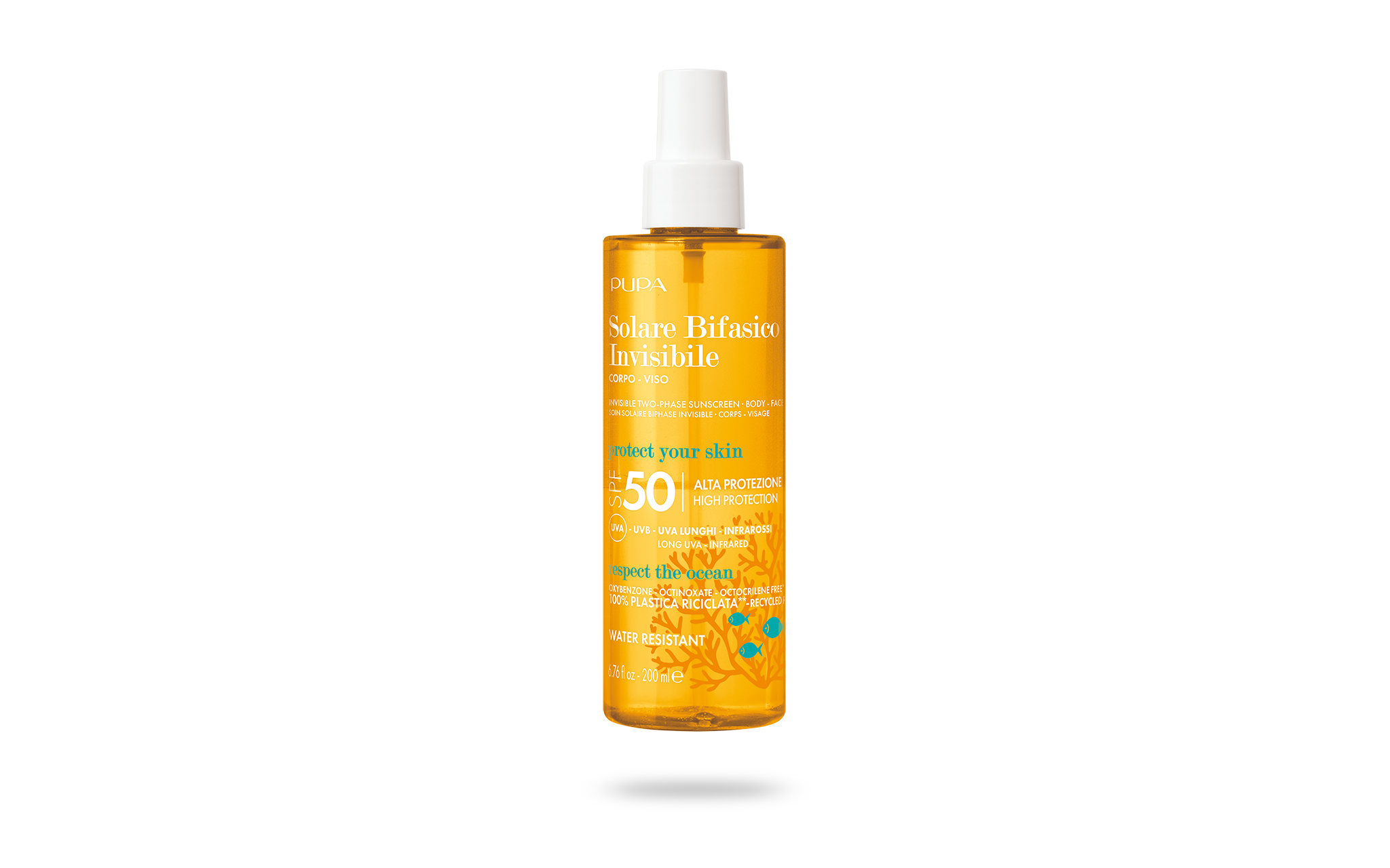 Two-Phase Sunscreen SPF50 200 ml - PUPA Milano