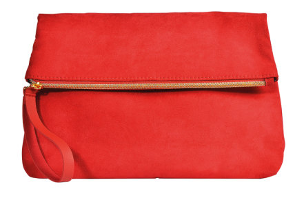Red suede new arrivals handbag