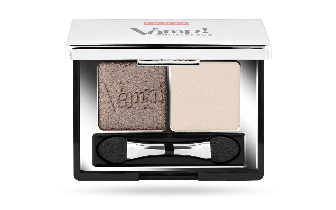 Pupa Vamp! Compact Duo Lidschatten In 006 Brown Vanilla – Mattes & Glänzendes Duo Für Perfekte Augenlooks