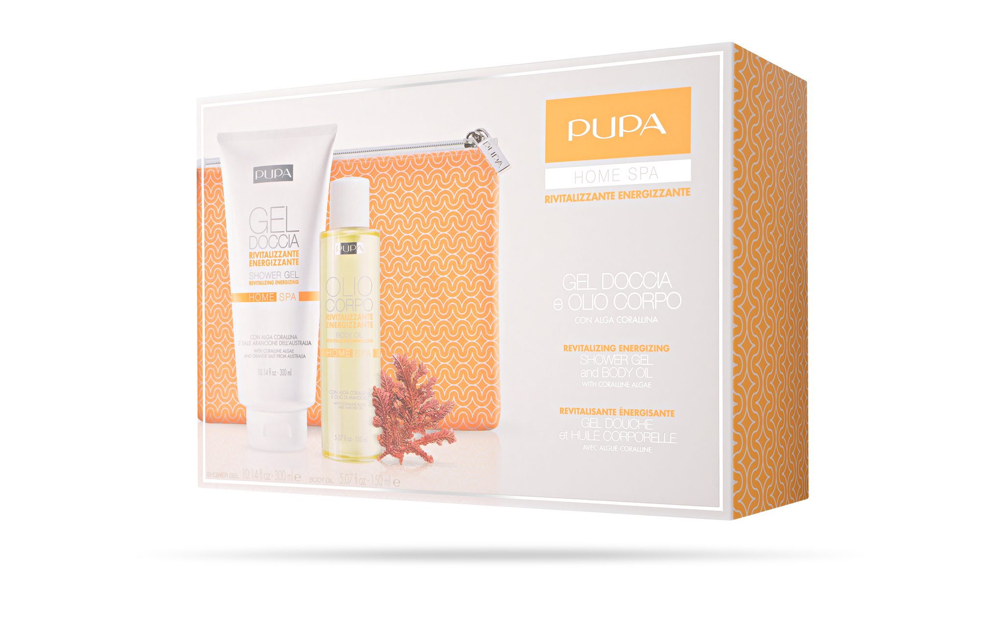 SHOWER GEL and BODY OIL REVITALIZING ENERGIZING - PUPA Milano