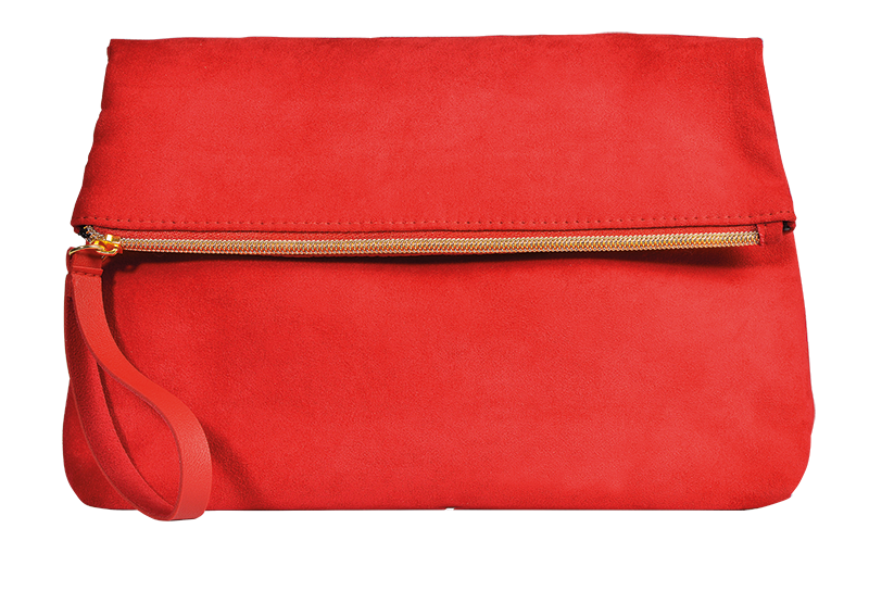 Red suede bag top